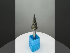 SM Tungsten Carbide Rotary Burr Cone Pointed End Type Untuk Die Grinder Dengan 1/4