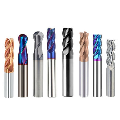 Tungsten Carbide End Mill untuk Aluminium, Baja, Baja Karbon, Baja Alloy, Baja Insta,Besi cor