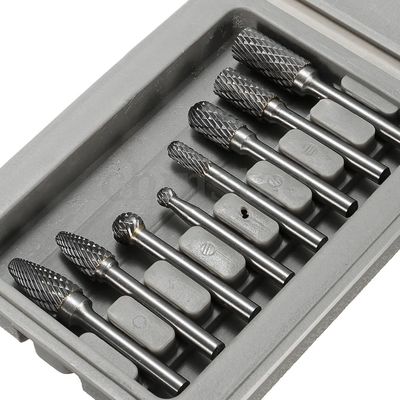 Harga yang bagus Pengerjaan Tungsten Carbide Burr Set 8pcs Standar Double Cut Carbide Burr Alat on line