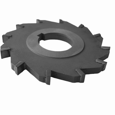 Harga yang bagus 100 × 8 × 32mm Arbor Hole Side Milling Cutter 12 Gigi Karbida Tipped Blade Cutter daring