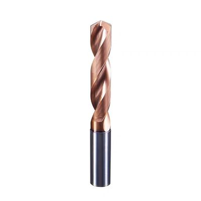 Harga yang bagus HRC55 Solid Carbide Drill Bit 3D Tungsten Carbide Twist Drill Untuk Logam TiSiN Lapisan daring