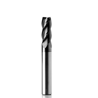 Harga yang bagus 4 Flute Steel End Mill 35 derajat Helix Angle AITiN Coated End Mills Untuk Baja 8mm Shank daring