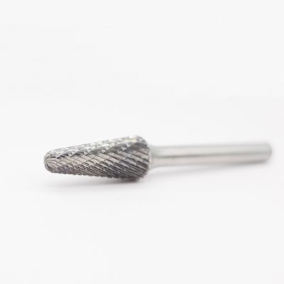Harga yang bagus SL-4 Tungsten Carbide Burr Taper Shape dengan Radius End Double Cut dengan 1/4 