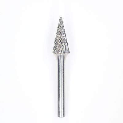 Harga yang bagus SM-5 Bentuk kerucut berujung 28 derajat Double Cut Standard Carbide Burr dengan 1/4'Shank For Die Grinder Drill Bit on line