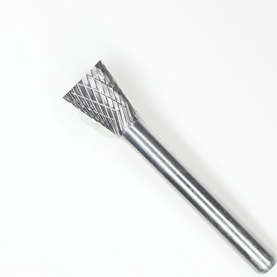 Harga yang bagus SN-4 Tungsten Carbide Burr Bentuk Kerucut Terbalik Dengan 1/4 '' Shank For Die Grinder Drill Bit on line