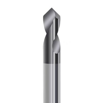 Harga yang bagus Hrc45 2 seruling aitin nc spotting bor bit precision machining solid carbide bor bit daring