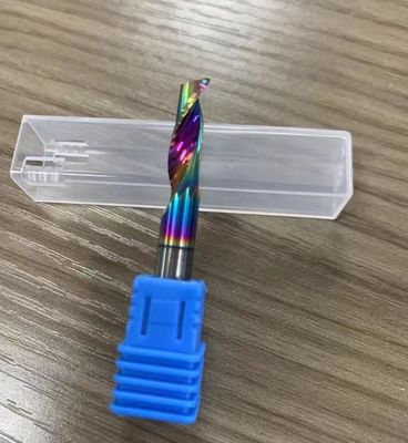Harga yang bagus Solid Carbide Single Flute End Mill Router DLC Coating Milling Cutter untuk Aluminium daring