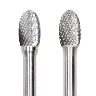Harga yang bagus SE 12mm Carbide Burr Die Grinder Bit Tungsten Carbide Burr Rotary File Bentuk oval pada batang 8mm on line
