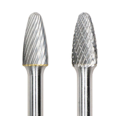 Harga yang bagus SF Bentuk Pohon Radius Ujung Tungsten Carbide Burr Single Cut Dengan Shank 6mm on line
