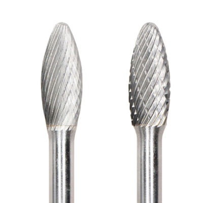 Harga yang bagus 8mm*20mm h api tungsten carbide rotary file 6mm shank api bentuk potongan rotary cut tunggal duri on line