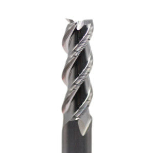 Harga yang bagus 18mm Dia HRC55 3 Flutes Flat Carbide End Mills Untuk Aluminium Uncoated Cut Length 45mm 18*45*18*100 untuk kustomisasi daring