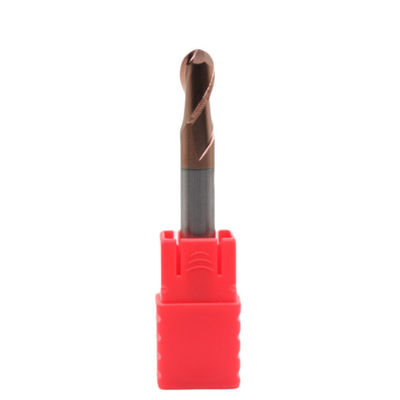 Harga yang bagus 8mm Dia R4*8*16*8*150L 2Flutes TiAISiN Karbida Ball Nose End Mill Untuk Carbon Steel Alloy Steel Cast Iron daring