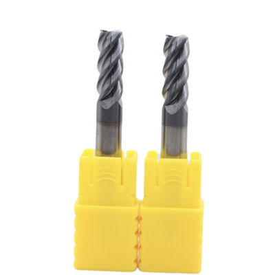 Harga yang bagus 16mm Dia 16*45*16*100 AITiN Black Nano Coating 4 Flute Carbide Square End Mill Untuk Besi Cairan Baja daring