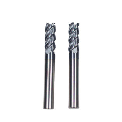Harga yang bagus 20mm Dia 20*45*20*100 AITiN Black Nano Coating 4 Flute Carbide Square End Mill Untuk Besi Cair Baja daring
