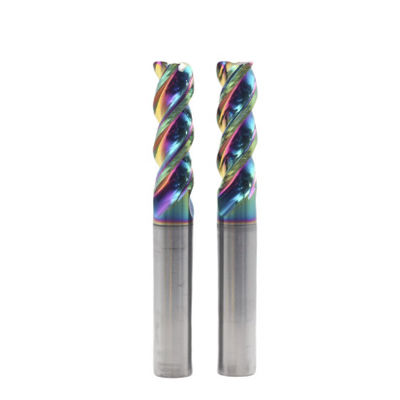 Harga yang bagus 10C0.5*75 3Flutes DLC Coating Efisiensi Tinggi Solid Carbide Dynamic End Mill untuk Aluminium Integrated Roughing dan Precision Machining daring