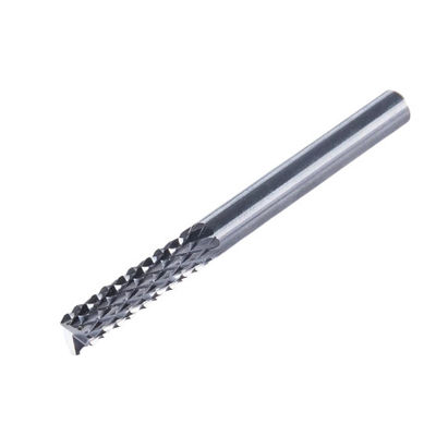 Harga yang bagus 4.0*12*50L Solid Carbide Corn Teeth End Mill CNC Router Corn Bit daring