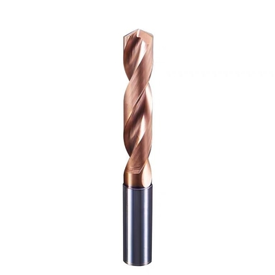 Harga yang bagus HRC55 Solid Carbide Drill Bit 3D Tungsten Carbide Twist Drill Untuk Logam TiSiN Lapisan daring