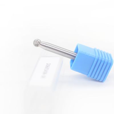 Harga yang bagus Bentuk bola D Tungsten Carbide Burrs Bentuk bola 6mm * 5mm standar double cut dengan batang 6mm daring