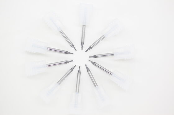 Harga yang bagus 0,047" 3Flutes Variable Helix Micro-diameter End Mills Untuk Paduan Aluminium, Lapisan PVD Paduan Tembaga daring