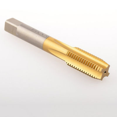 Harga yang bagus TiN Lapisan HSS Hand Tap Set 4 Flute Bottoming Finishing Straight Flute Tap daring