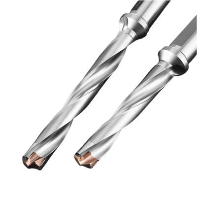 Harga yang bagus 10D Tungsten Steel Crown Drill Bit Spiral Flute Indexable Carbide Drill Bit Alat Pengeboran Lubang Jero on line