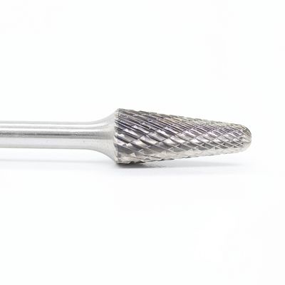 SL-1 Tungsten Carbide Burr Double Cut 1/4" X 5/8" Dengan 2" Panjang Keseluruhan Duri Putar Tugas Berat Untuk Pembuatan Kapal