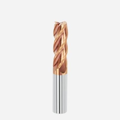 Harga yang bagus 10mm Dia 10*25*10*75 TiAISiN Dilapisi 4 Flat Flutes Karbida Square End Mill Untuk Carbon Steel Alloy Steel Cast Iron daring