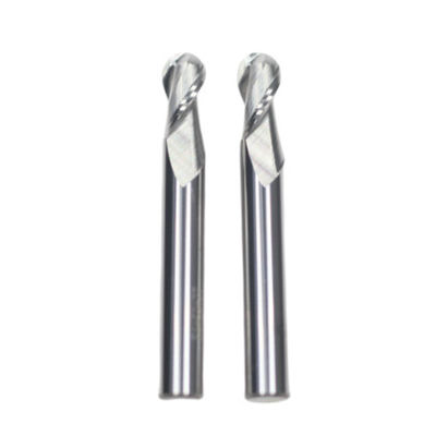 Harga yang bagus HRC 55° R5*10*20*10*75 2 Flutes Ball Nose End Mill Untuk Aluminium Tanpa Lapisan daring