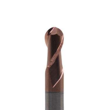 Harga yang bagus 20mm Dia R10*20*40*20*100L 2 Flutes TiAISiN Karbida Ball Nose End Mill Untuk Carbon Steel Alloy Steel Cast Iron daring