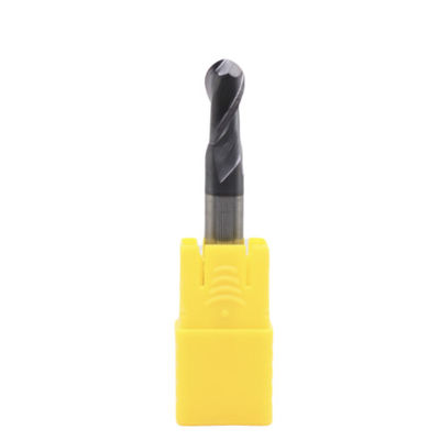 Harga yang bagus Diameter batang 6mm R3*6*12*6*50 2 Flutes Ball End Mill AITiN Dilapisi untuk baja karbon paduan baja stainless steel besi cor daring