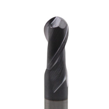 Harga yang bagus 16mm 2 Flutes Ball End Mill R8*16*32*16*100 2 Flutes Ball End Mill AITiN Dilapisi Untuk Baja Karbon, Baja Alloy, Baja Tidak Berlemak, Besi Cair daring