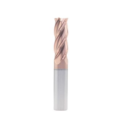 Harga yang bagus 8*20*8*60 TiSiN Lapisan 4 Flute Carbide Square End Mill untuk Carbon Steel Alloy Steel Cast Iron 8mm Cut Diameter daring