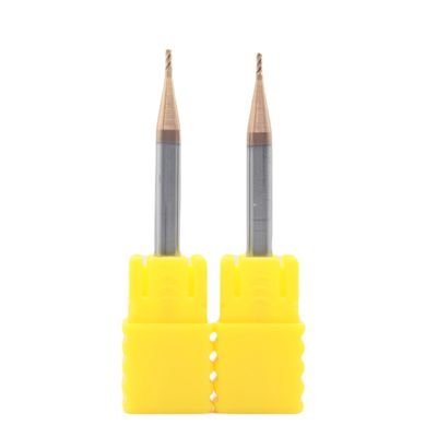 Harga yang bagus 2mm Dia 2*5*4*50 TiSiN Lapisan 4 Flute Karbida Square End Mill untuk Carbon Steel Alloy Steel Cast Iron daring