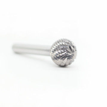Harga yang bagus 19mm Cut Dia D-Ball Shape Carbide Burrs Dengan 8mm Shank Dia Double Cut Carbide Rotary Burr daring
