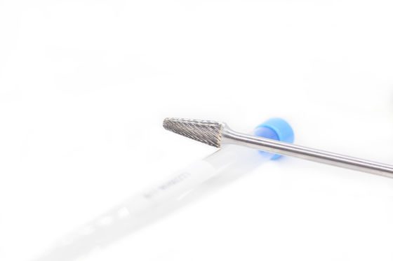 Harga yang bagus Customized L-Ball Nosed Cone Shape Tungsten Carbide Burrs 12*28 Standar Double Cut 6mm Shank Dengan 178 Total Panjang daring