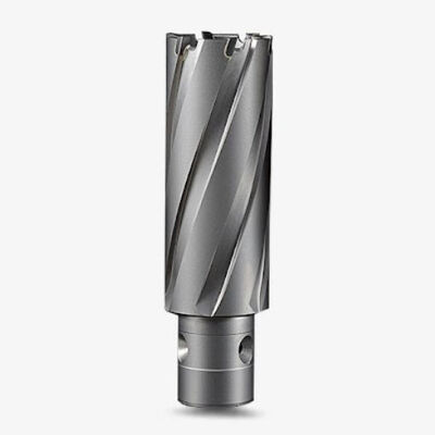 60mm Cut Dia X 100mm Cut Depth TCT Ringlar Cutters 18mm Fein Quick In Shank Carbide Tipped Cutter