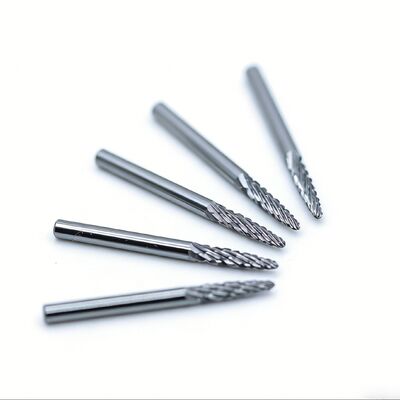 Harga yang bagus Solid Carbide Rotary Burr SF-43, Diameter 1/8-Inch, Bentuk Pohon Dengan Ujung Berkilau, Potong Ganda Untuk Baja daring